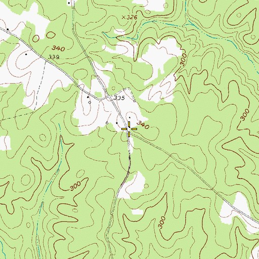 Topographic Map of Bonners Grove School (historical), VA