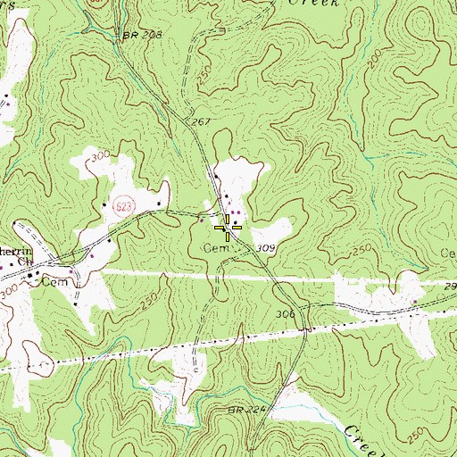 Topographic Map of Liberty Grove School (historical), VA