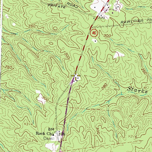 Topographic Map of Zion Union School Number Two (historical), VA