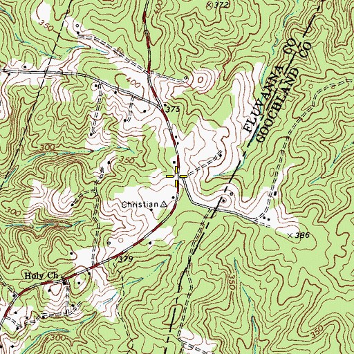Topographic Map of Johnson Store, VA