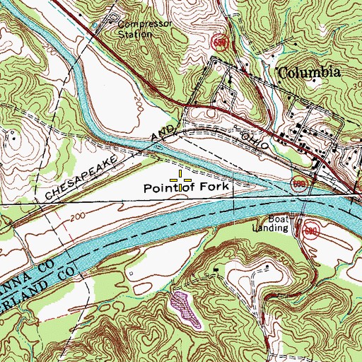 Topographic Map of Rasawek (historical), VA