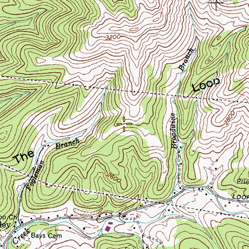 Topographic Map of The Loop, VA
