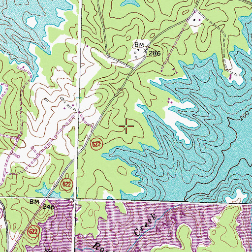 Topographic Map of Bend (historical), VA