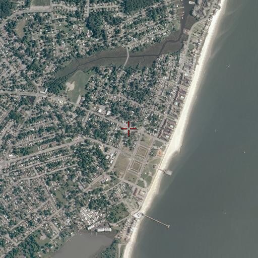 Aerial/Satellite Image of Buckroe Beach, VA