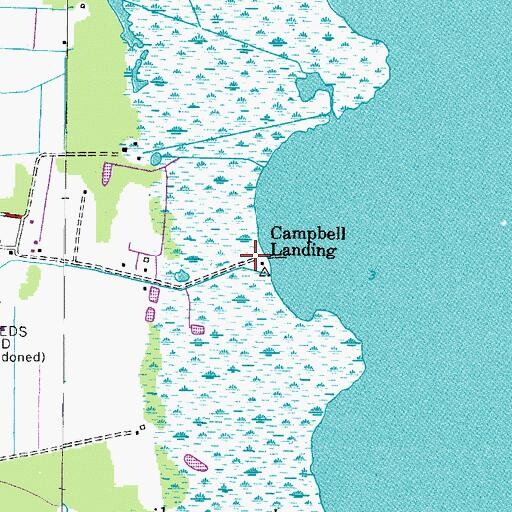 Topographic Map of Campbells Landing, VA