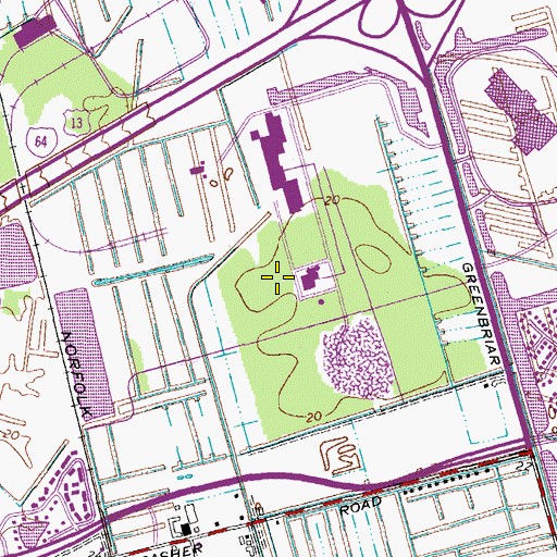 Topographic Map of Pinetta, VA