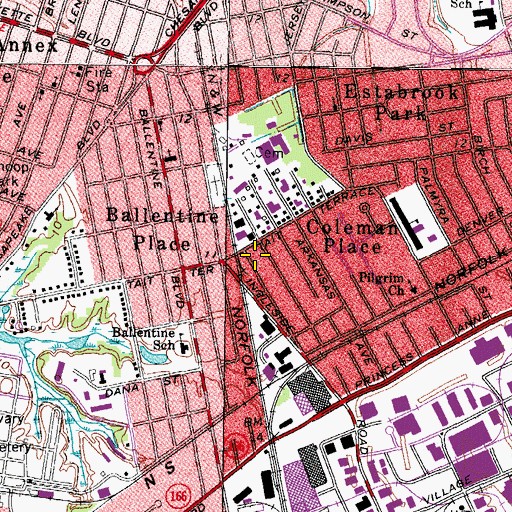 Topographic Map of Fox Hall (historical), VA