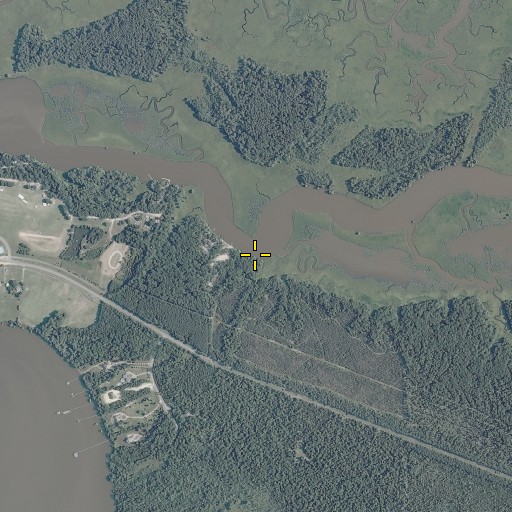 Aerial/Satellite Image of Claybank Landing, VA