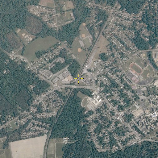 Aerial/Satellite Image of Ettrick, VA