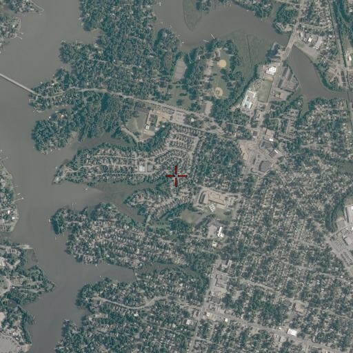 Aerial/Satellite Image of Lafayette Shores, VA