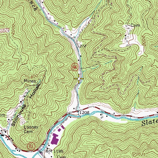 Topographic Map of Elkins School (historical), VA