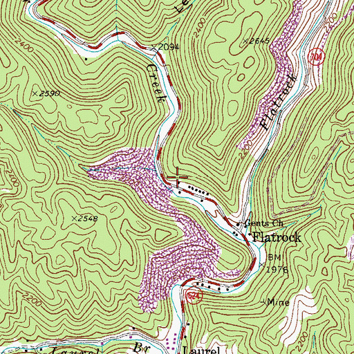 Topographic Map of Tarkiln, VA