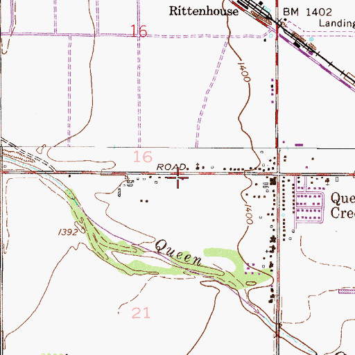 Topographic Map of Rittenhouse Substation, AZ