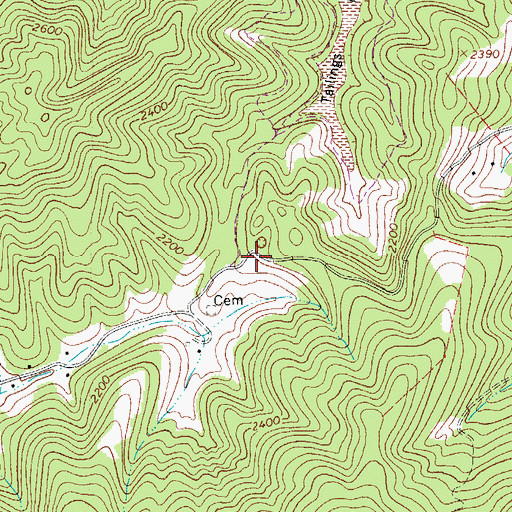 Topographic Map of McCall Place, VA