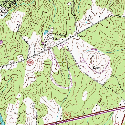 Topographic Map of Magee, VA