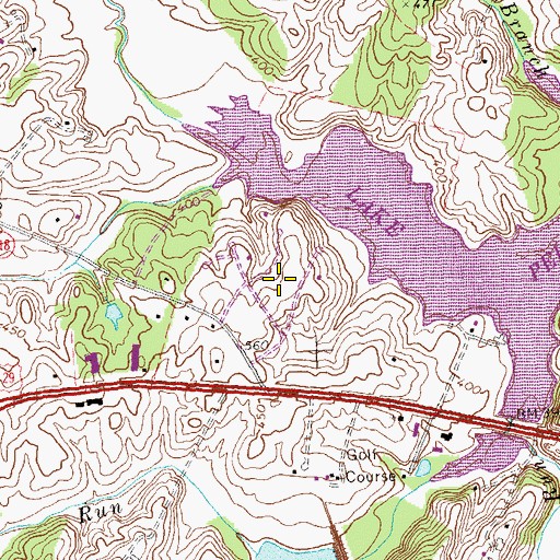 Topographic Map of Overlook Heights, VA