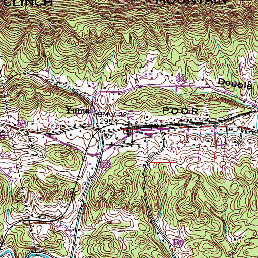 Topographic Map of Prospect United Methodist Church, VA