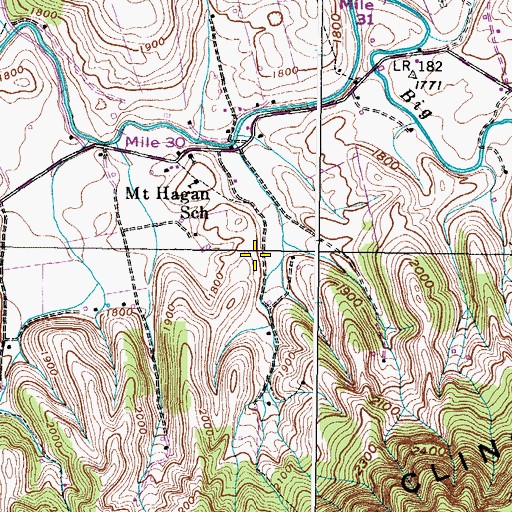 Topographic Map of Saint Joseph Church (historical), VA