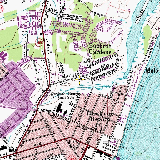 Topographic Map of City of Hampton, VA
