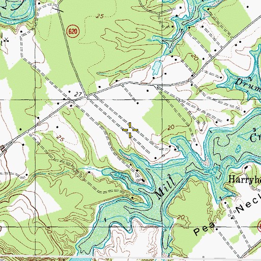 Topographic Map of Shivok Airport, VA