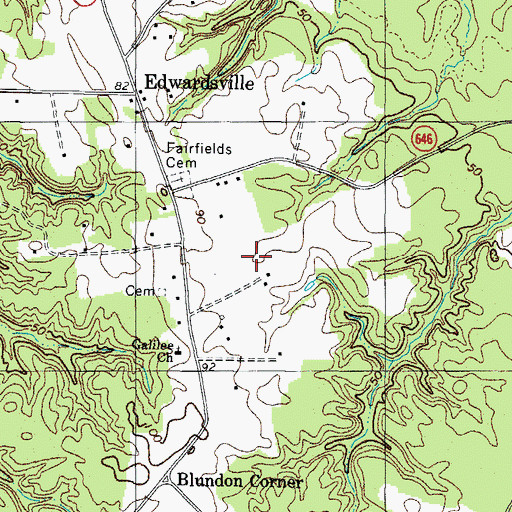 Topographic Map of Jett Airpark, VA