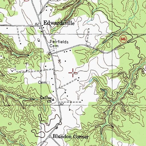 Topographic Map of Jett Airpark, VA