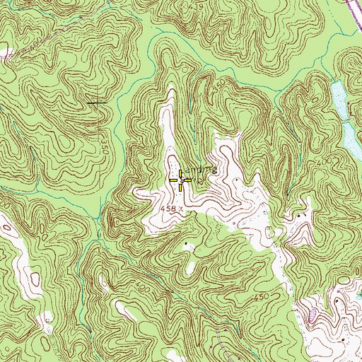 Topographic Map of Big Buffalo Airstrip, VA