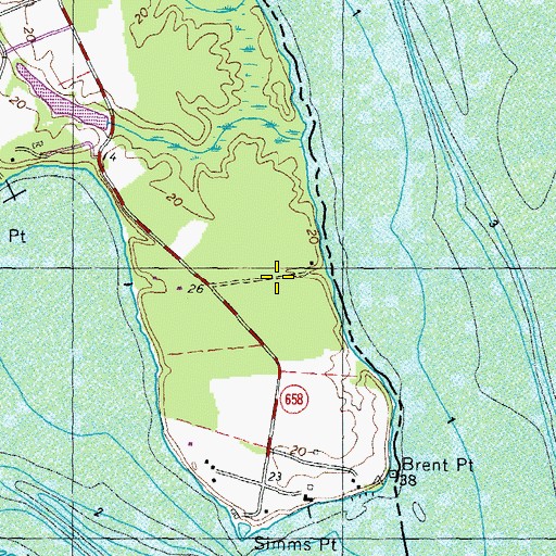 Topographic Map of Chimney View Airport, VA