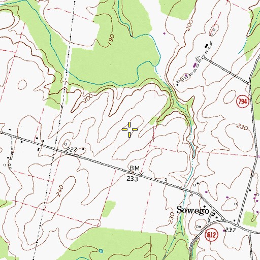 Topographic Map of Maples Field, VA