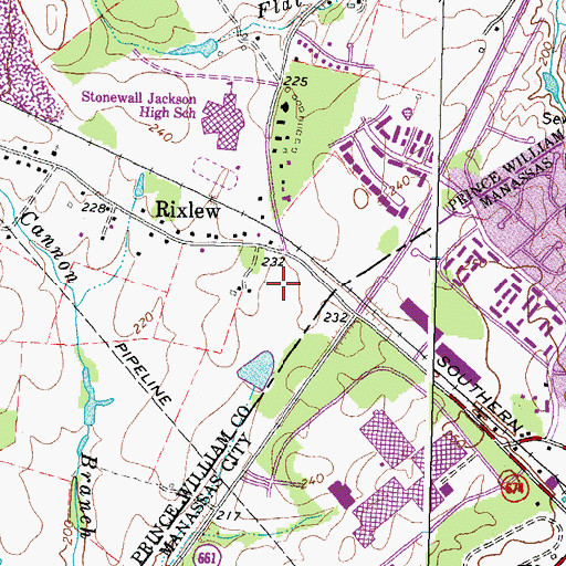 Topographic Map of IBM Building 250 Heliport, VA