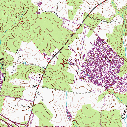 Topographic Map of Coffman Field, VA