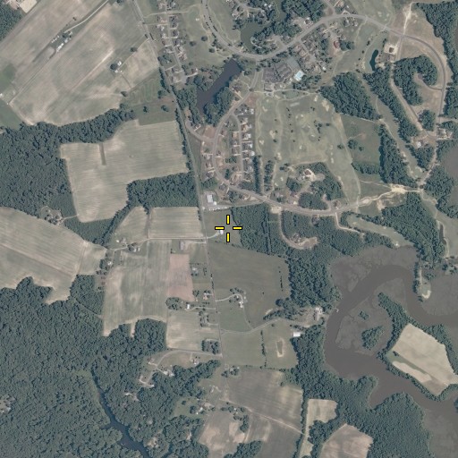 Aerial/Satellite Image of WKGM-AM (Smithfield), VA