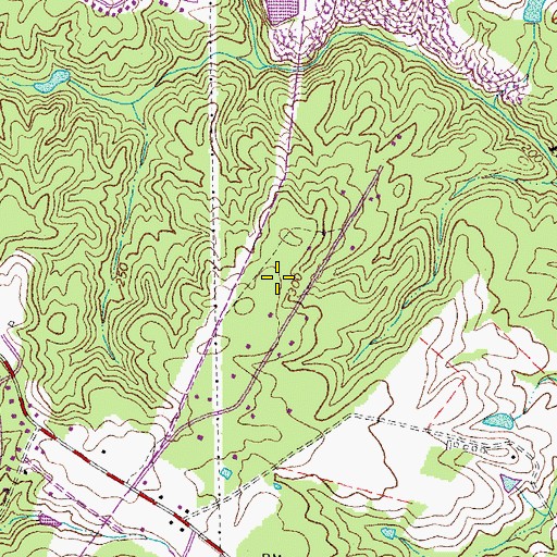 Topographic Map of WJYJ-FM (Fredericksburg), VA