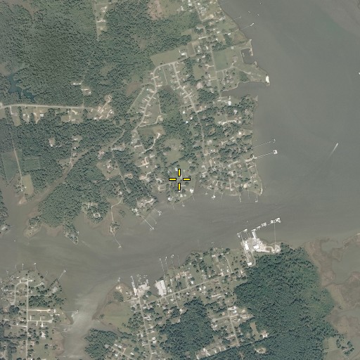 Aerial/Satellite Image of Goodwin Neck Estates, VA