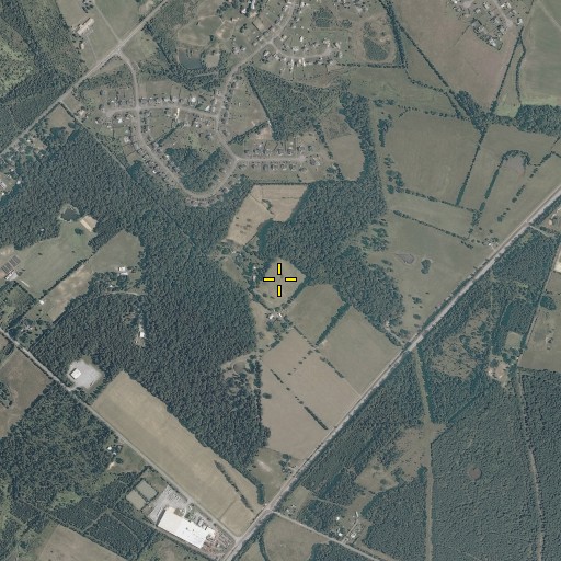 Aerial/Satellite Image of Lucky Hill, VA