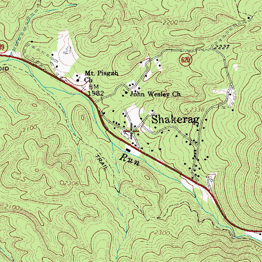 Topographic Map of West Warm Springs, VA