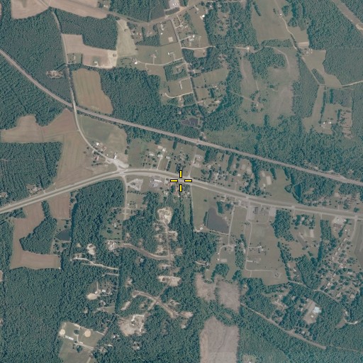 Aerial/Satellite Image of Sutherland, VA