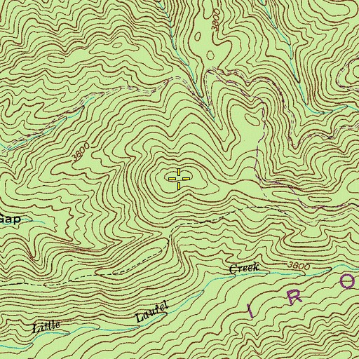 Topographic Map of Sharp Top, VA