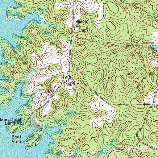 Topographic Map of Shiloh School (historical), VA