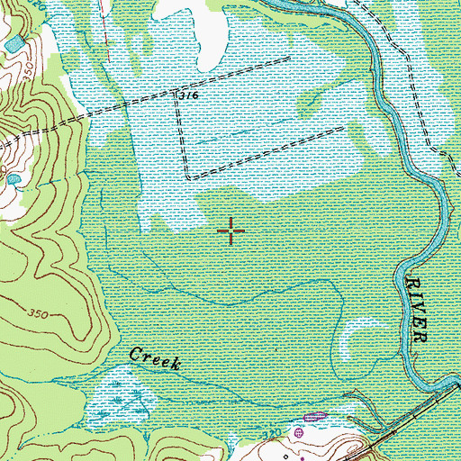 Topographic Map of Wolftrap Wildlife Management Area, VA