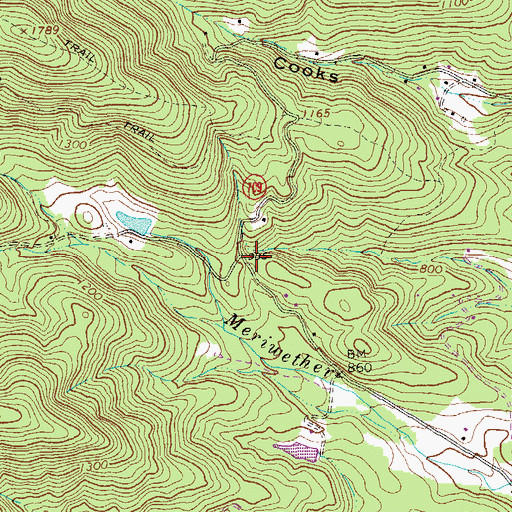 Topographic Map of Proffit Chapel (historical), VA