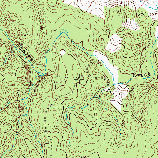 Topographic Map of Diana Mills Post Office (historical), VA