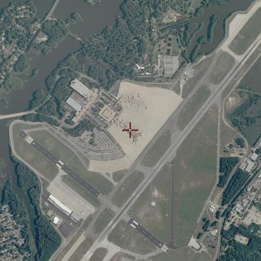 Aerial/Satellite Image of Norfolk International Airport, VA