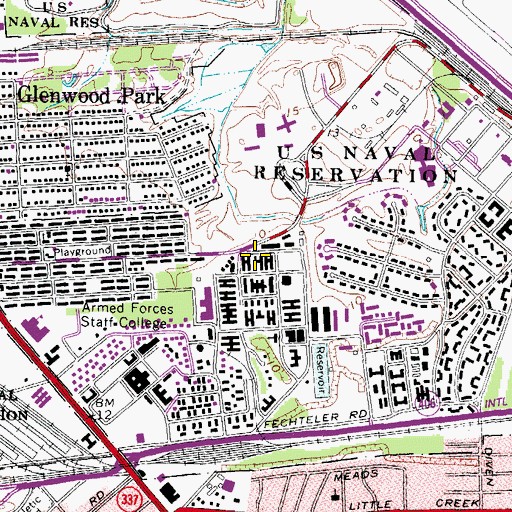 Topographic Map of Cinclantflt Heliport, VA