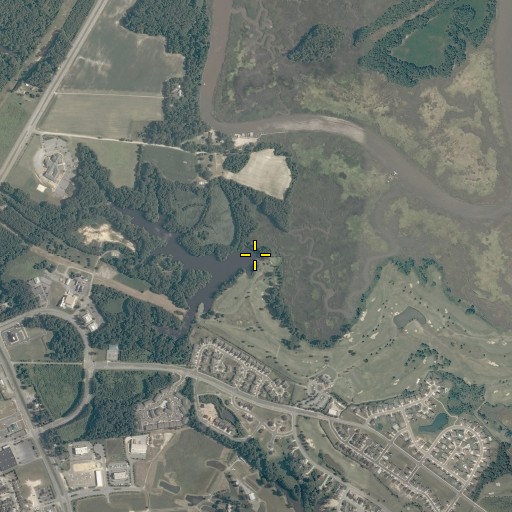 Aerial/Satellite Image of Rountree North Dam, VA