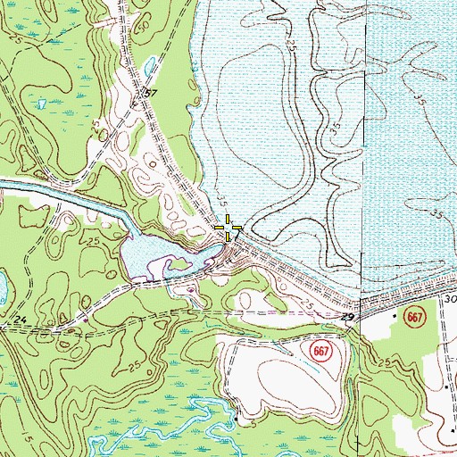 Topographic Map of C-Pond Dam, VA