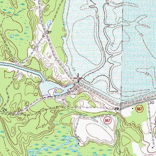 Topographic Map of C-Pond, VA