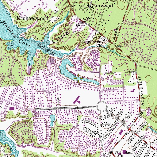 Topographic Map of Kings Lake, VA