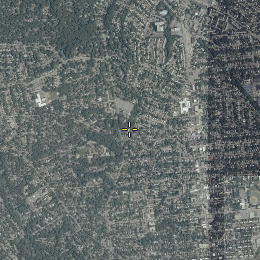 Aerial/Satellite Image of Del Ray Baptist Church, VA