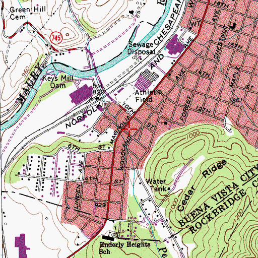 Topographic Map of Church of the Good Shepherd, VA